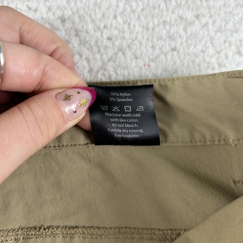 American Tall Pants Mens 34x38 Beige Lightweight Travel Nylon Stretch Khakis - Picture 10 of 15